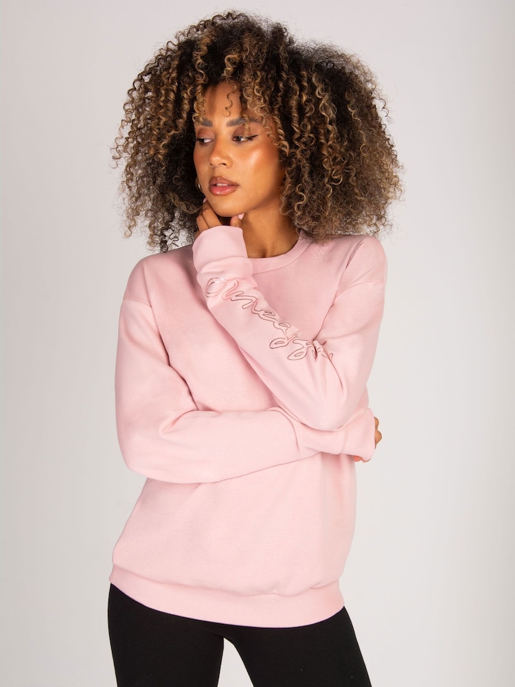 Pineapple Pink Womens Pink Sweatshirt - Image 2 of 5