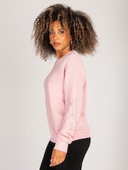 Pineapple Pink Womens Pink Sweatshirt - Image 4 of 5