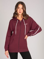 Pineapple Red Stripe Panel Zip Hoodie - Image 1 of 6