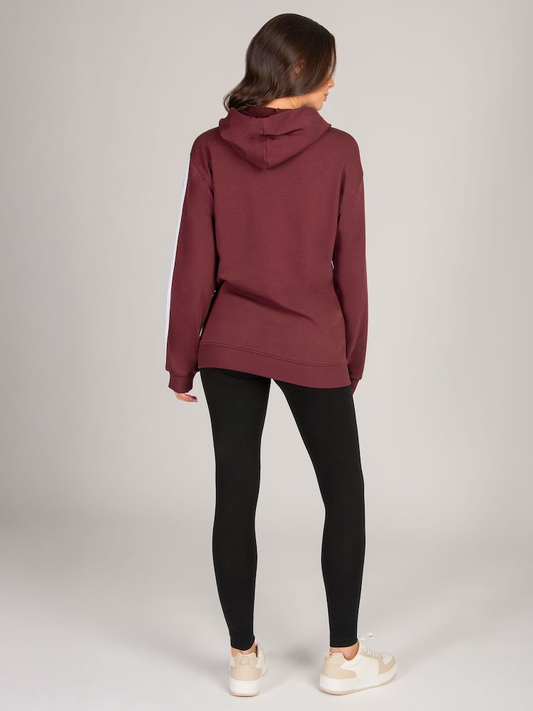 Pineapple Red Stripe Panel Zip Hoodie - Image 6 of 6 Pineapple Red Stripe Panel Zip Hoodie - Image 6 of 6