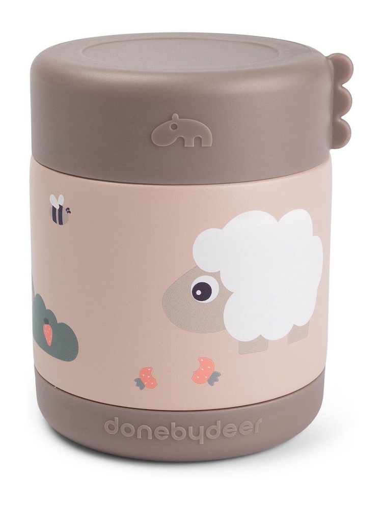 Done by Deer Pink Tiny Farm Insulated Food Jar - Image 2 of 3
