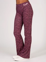 Pineapple Animal Girls Leopard Print Jersey Flare Trousers - Image 1 of 6