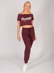 Pineapple Red Skinny Zip Joggers - Image 3 of 5