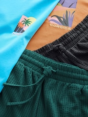 Blue/Orange Amalfi Graphic Short Sleeve Jersey Pyjamas Set 2 Pack - Image 15 of 16