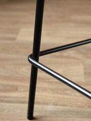Rockett St George Lips Print Deep Red & Peach Perfect Fixed Height Bar Stool - Image 4 of 9