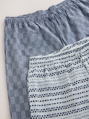 Blue Check Woven Pyjama Bottoms 2 Pack - Image 10 of 11