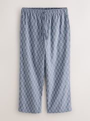 Blue Check Woven Pyjama Bottoms 2 Pack - Image 9 of 11