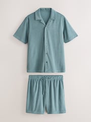 Green Short Sleeve Toweling Set - Image 7 of 11