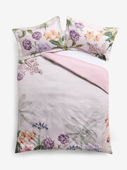 Lilac Garden Kew Garden 600TC Sateen Duvet Cover and Pillowcase Set - Image 4 of 4
