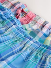 ブルー / ピンク - Woven Check Pyjamas Shorts 2 Pack - 画像 4 / 11