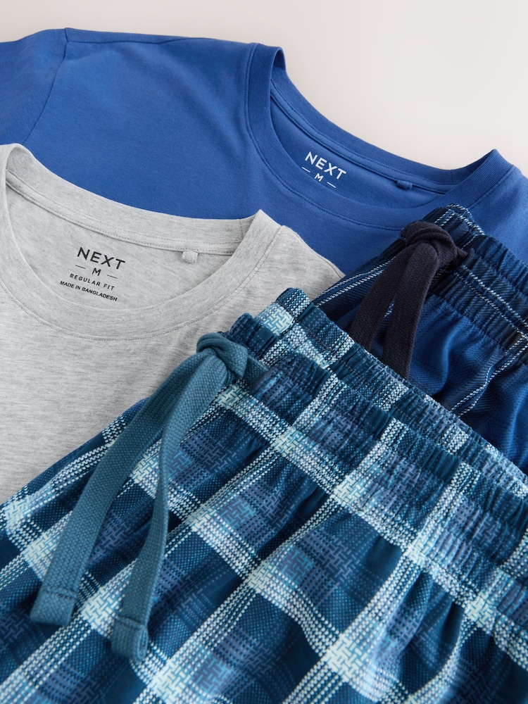 Navy/Grey Jersey Pyjamas Set 2 Pack - Image 7 of 7 Navy/Grey Jersey Pyjamas Set 2 Pack - Image 7 of 7