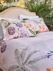 Yellow Palm House Kew Garden 600TC Sateen Duvet Cover and Pillowcase Set - Image 3 of 7
