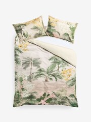 Yellow Palm House Kew Garden 600TC Sateen Duvet Cover and Pillowcase Set - Image 6 of 7