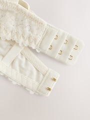 Cream Padded Balcony Lace Bra - Image 8 of 8