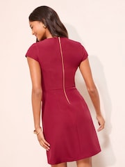 Friends Like These Berry Red Lantern Mini Dress - Image 3 of 4