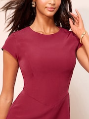 Friends Like These Berry Red Lantern Mini Dress - Image 4 of 4