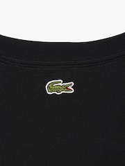Lacoste Black Classic Fit Back Print and Embroidery Detail T-Shirt - Image 10 of 10