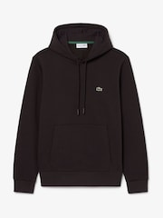 Lacoste Brown Logo Cotton Hoodie - Image 5 of 8