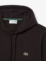 Lacoste Brown Logo Cotton Hoodie - Image 6 of 8