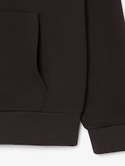 Lacoste Brown Logo Cotton Hoodie - Image 7 of 8