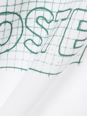 Lacoste White Classic Fit Printed Cotton T-Shirt - Image 8 of 9