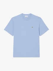 Lacoste Blue Relaxed Fit Cotton Midweight T-Shirt - Image 1 of 3