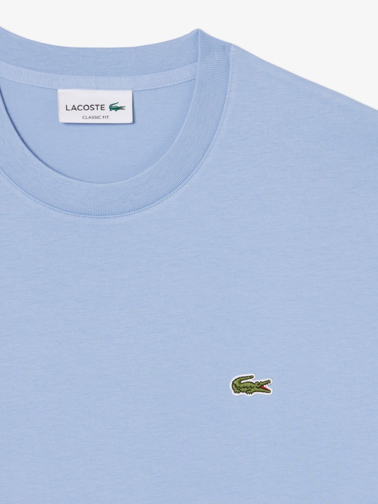 Lacoste Blue Relaxed Fit Cotton Midweight T-Shirt - Image 3 of 3