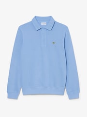 Lacoste Blue Classic Fit  Collar Ribbed Polo Shirt - Image 5 of 7