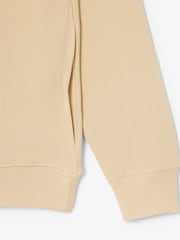 Lacoste Cream Regular Fit High Neck Zipped Sweatshirt - Image 8 of 8