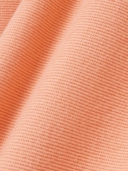 Lacoste Orange Fine Knit Moss Stitch Cotton Polo Collar Polo Shirt - Image 7 of 7