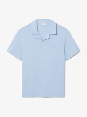 Lacoste Blue Jersey Open Neck Polo Shirt - Image 1 of 4