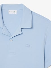 Lacoste Blue Jersey Open Neck Polo Shirt - Image 2 of 4