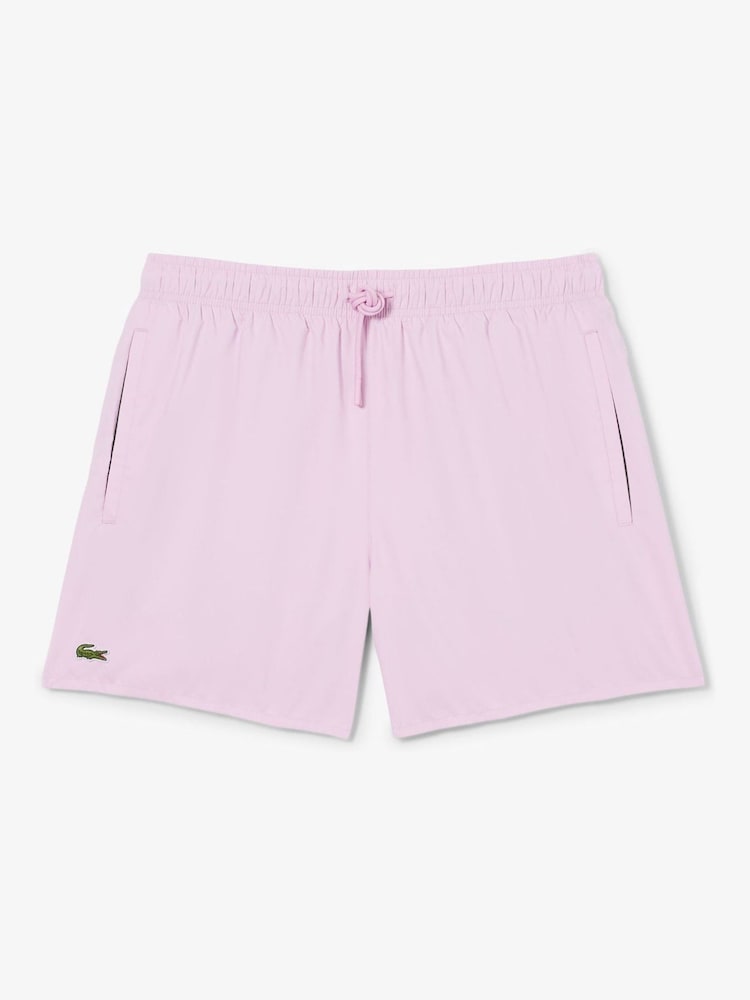 Lacoste Pink Lightweight Swim Shorts - Image 1 of 5
