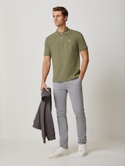 Lacoste Green Khaki L.12.12 Classic Fit Short Sleeve Polo Shirt - Image 3 of 4