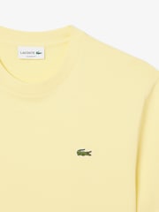 Lacoste Yellow Lacoste Relaxed Fit Cotton Midweight T-Shirt - Image 6 of 7