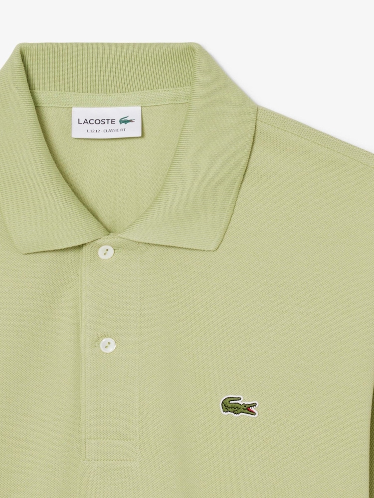 Lacoste Green L.12.12 Classic Fit Short Sleeve Polo Shirt - Image 8 of 8