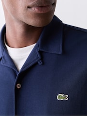 Lacoste Blue Relaxed Fit Short Sleeved Piqué Shirt - Image 4 of 7