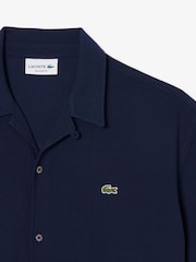Lacoste Blue Relaxed Fit Short Sleeved Piqué Shirt - Image 7 of 7