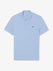 Lacoste Aqua Blue Regular Fit Cotton Blend Ottoman Polo Shirt - Image 5 of 7