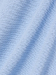 Lacoste Aqua Blue Regular Fit Cotton Blend Ottoman Polo Shirt - Image 7 of 7