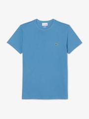 Lacoste Blue Cotton Pima T-Shirt - Image 5 of 7