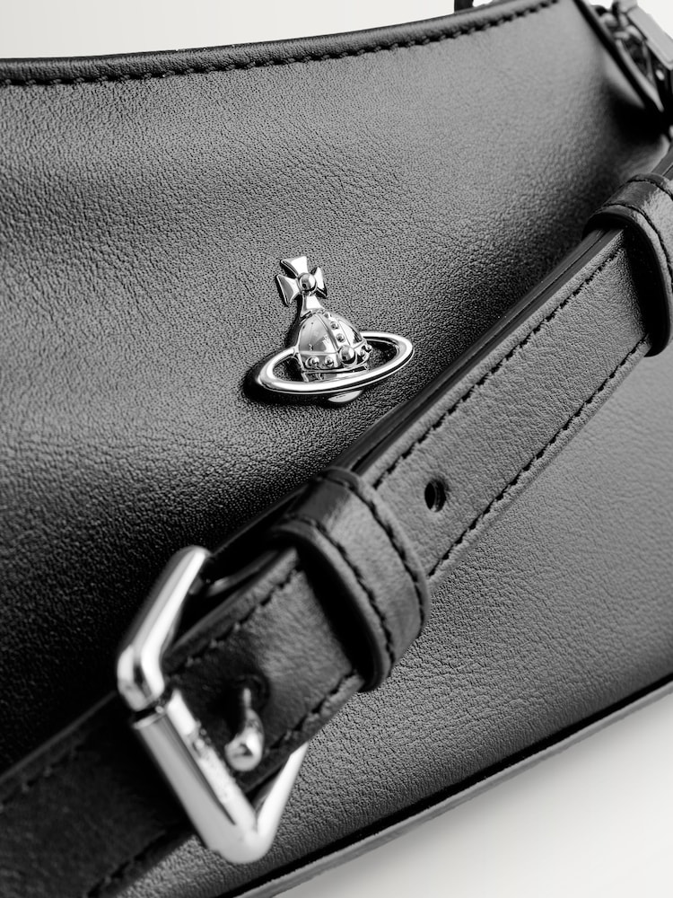 שחור - Vivienne Westwood נרתיק לטלפון עם רצועת כתף, דגם Tasha - תמונה 10 מתוך 10