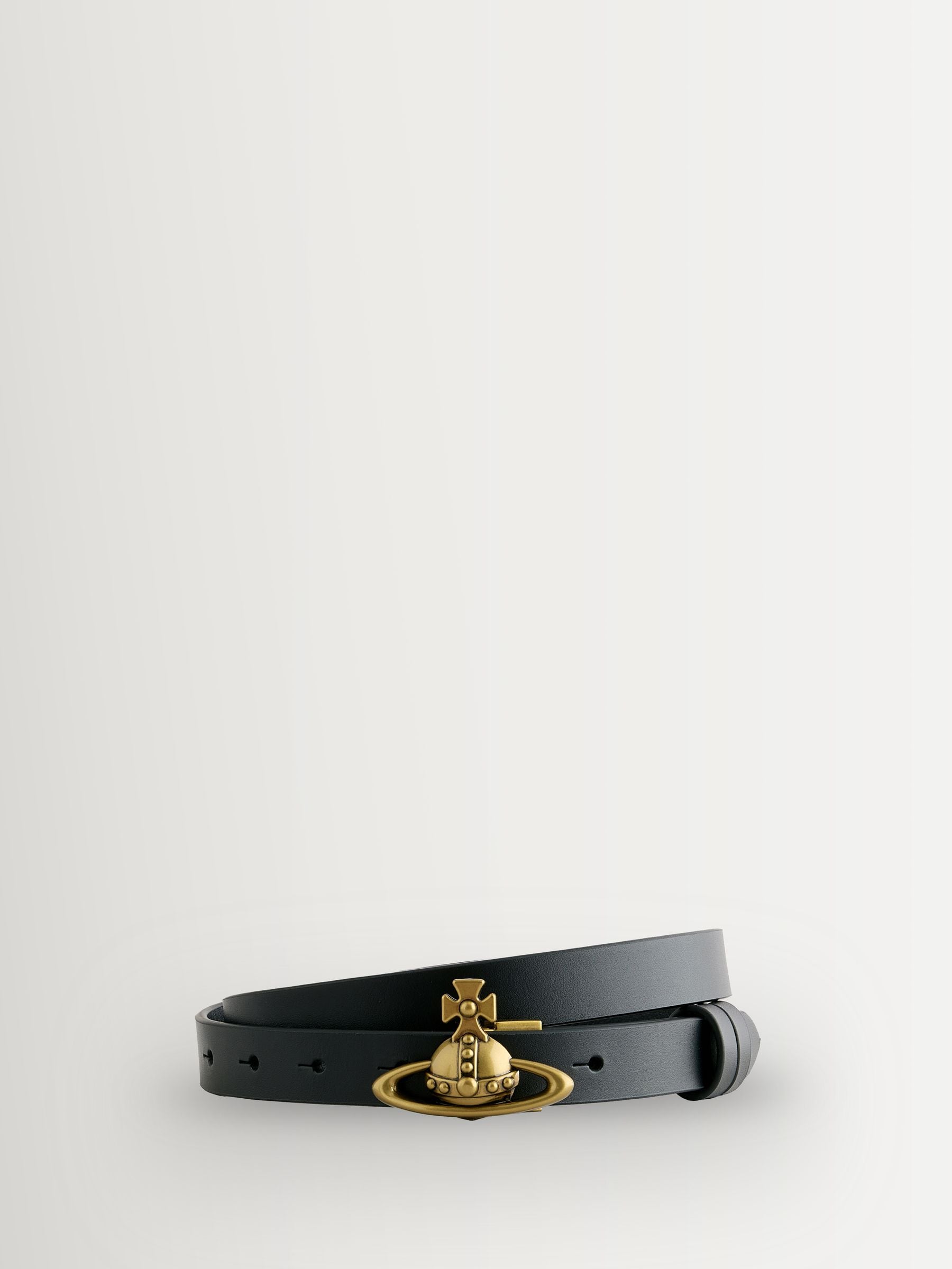 Buy Vivienne Westwood Black Small Orb Buckle Brass Belt from Next USA