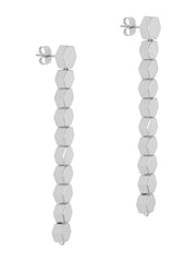 Karen Millen Silver Tone Mosaic Drop Earrings - Image 1 of 4