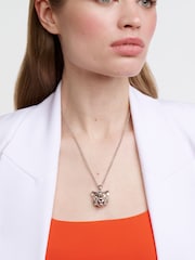 Karen Millen Leopard Print Pendant Necklace - Image 1 of 4