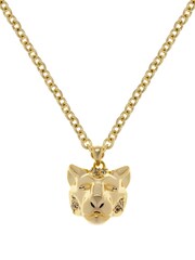 Karen Millen Leopard Print Pendant Necklace - Image 2 of 4