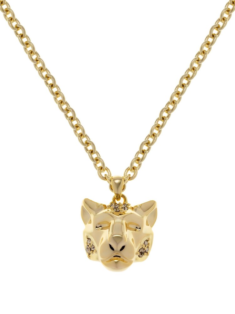 Karen Millen Leopard Print Pendant Necklace - Image 2 of 4