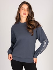 Pineapple Grey Womens Pink Sweatshirt - Image 1 of 5