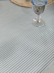 Blue Stripe Wipe Clean Tablecloth - Image 3 of 3