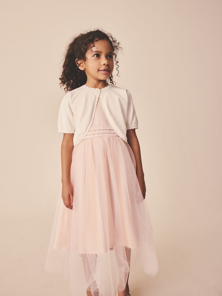 Ecru Knitted Bridesmaid Shrug (3mths-16yrs) - Image 1 of 4